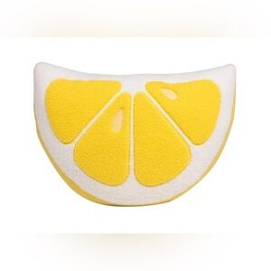 Lemon Pillow ~ New ~Brentwood Originals Fruit Shape Pillow